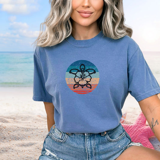 Retro Sea Turtle Shirt, Comfort Color Turtle Sweatshirt