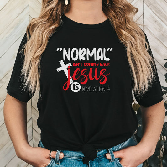 Normal Isn't Coming Back Shirt, Jesus is Coming Shirt, Revelations 14 Shirt,