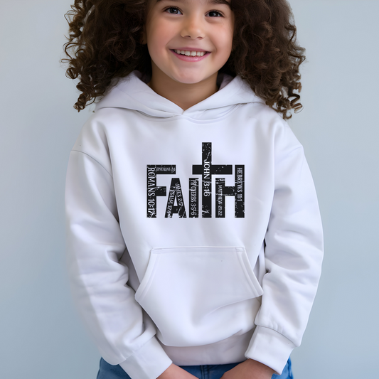 Youth Christian Faith Hoodie | John 3:16 Hooded Sweatshirt